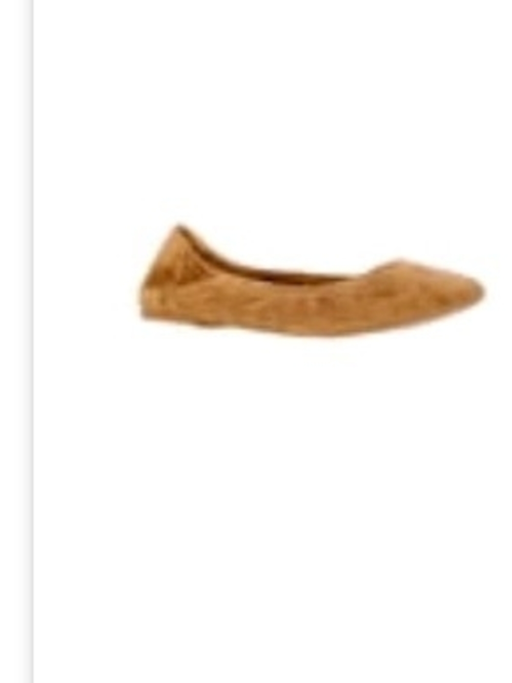 Time and Tru Women's Tan Suede Ballet Flat